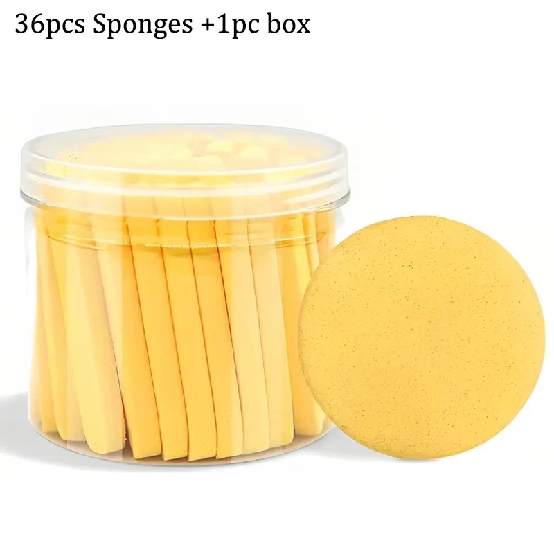 Compressed Face Wash Puff Cleansing Sponge Storage Box