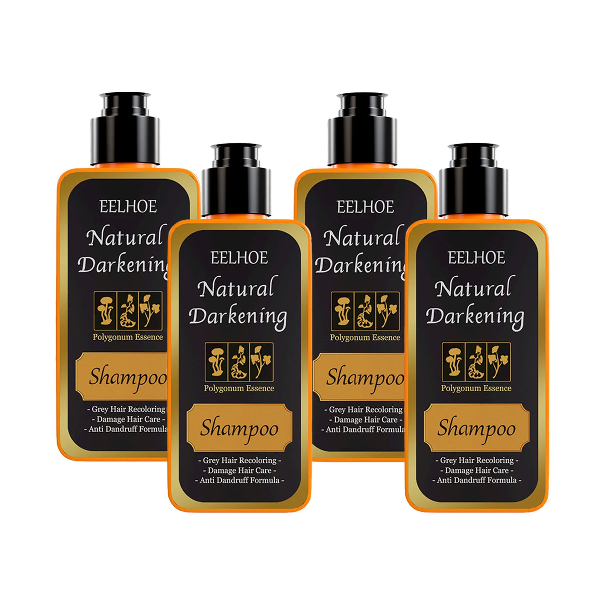 Herbal Black Dye Shampoo Hair Coloring Care