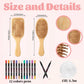 DIY Wooden Hairbrush Painting Kit Multicolor Pens Set