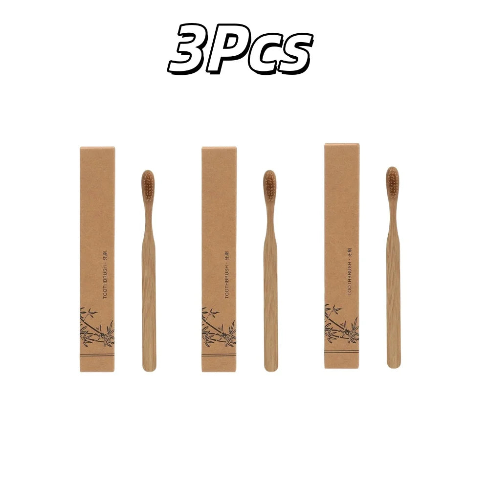 Natural Bamboo Toothbrush Biodegradable Eco Friendly Oral Care