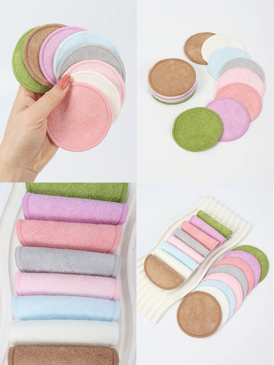 Reusable Makeup Remover Pads Washable Face Cleansing Puffs