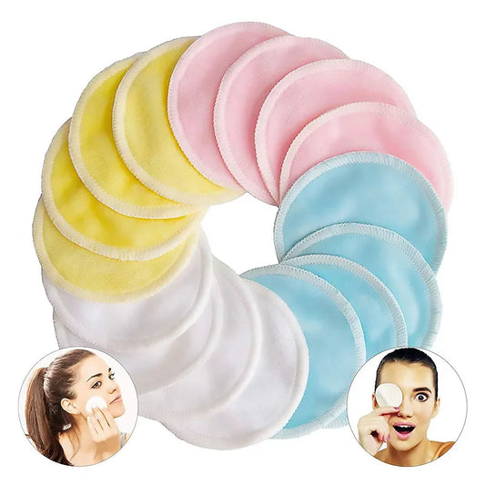 12 Piece Reusable Bamboo Cotton Makeup Remover Pads