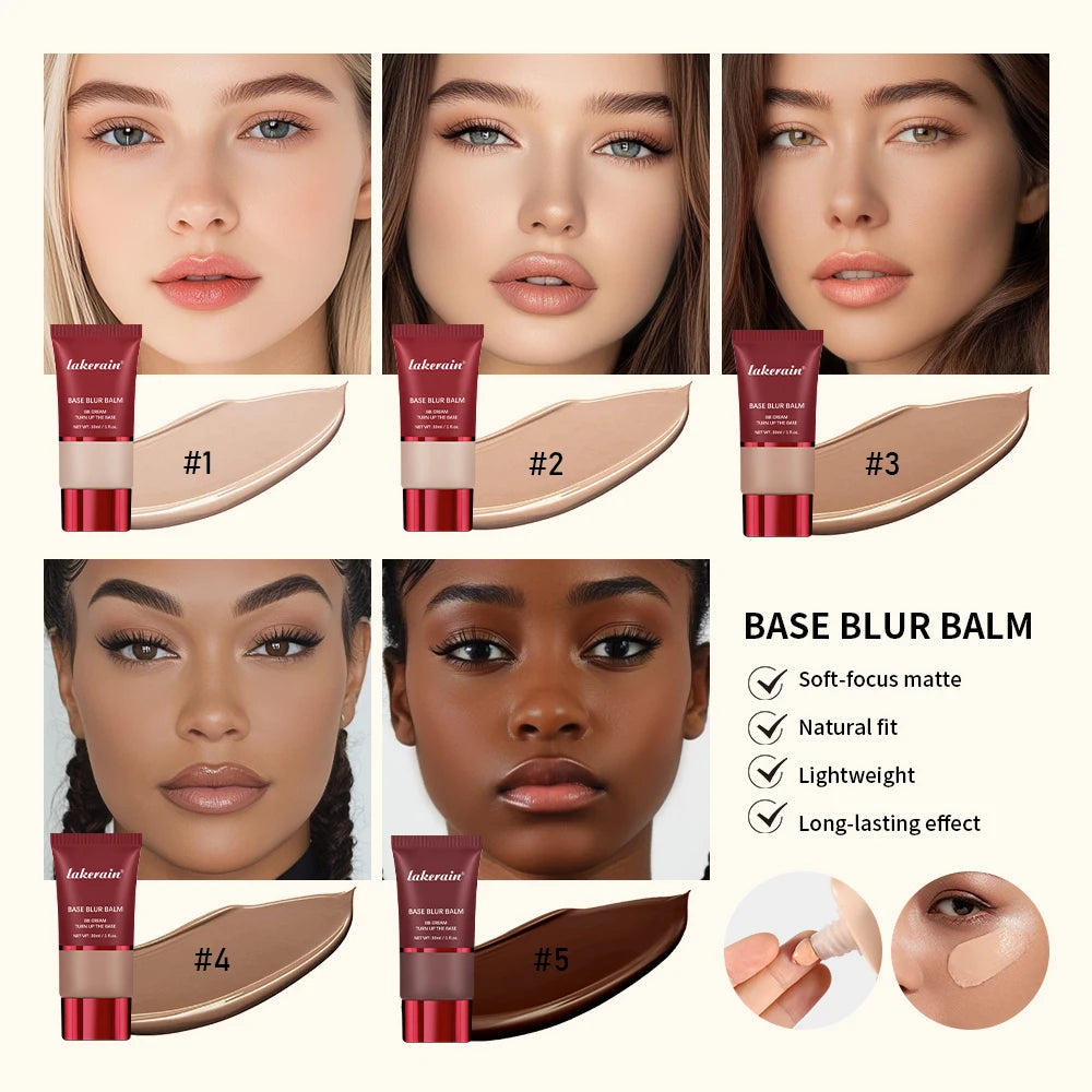 Five Color Matte Liquid Foundation Sweat Resistant Makeup