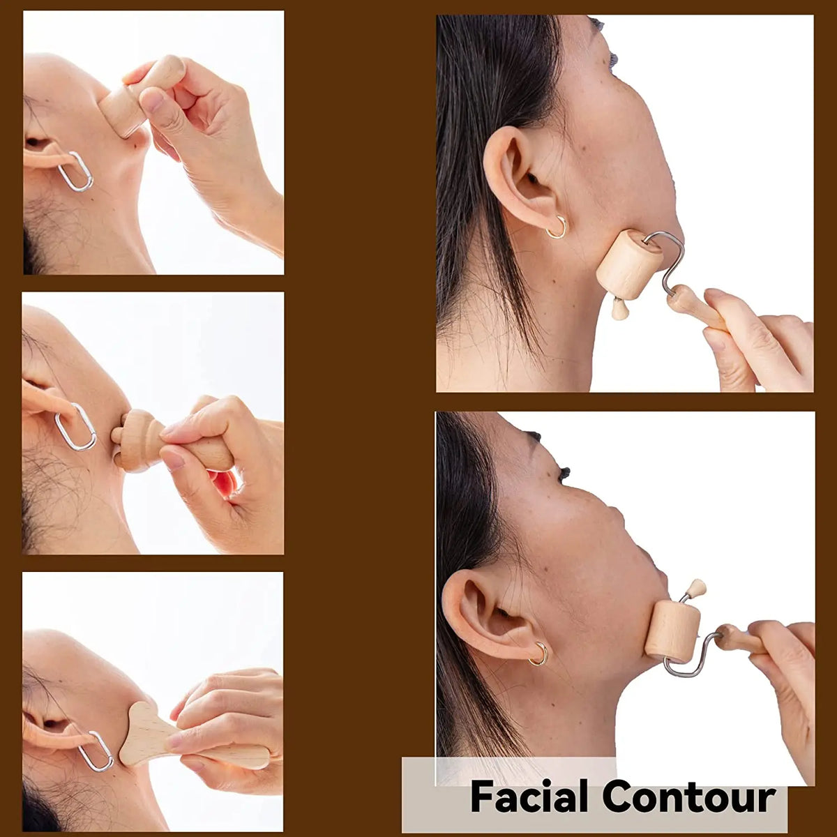 Wood Therapy Face Massager Maderoterapia Gua Sha Tool
