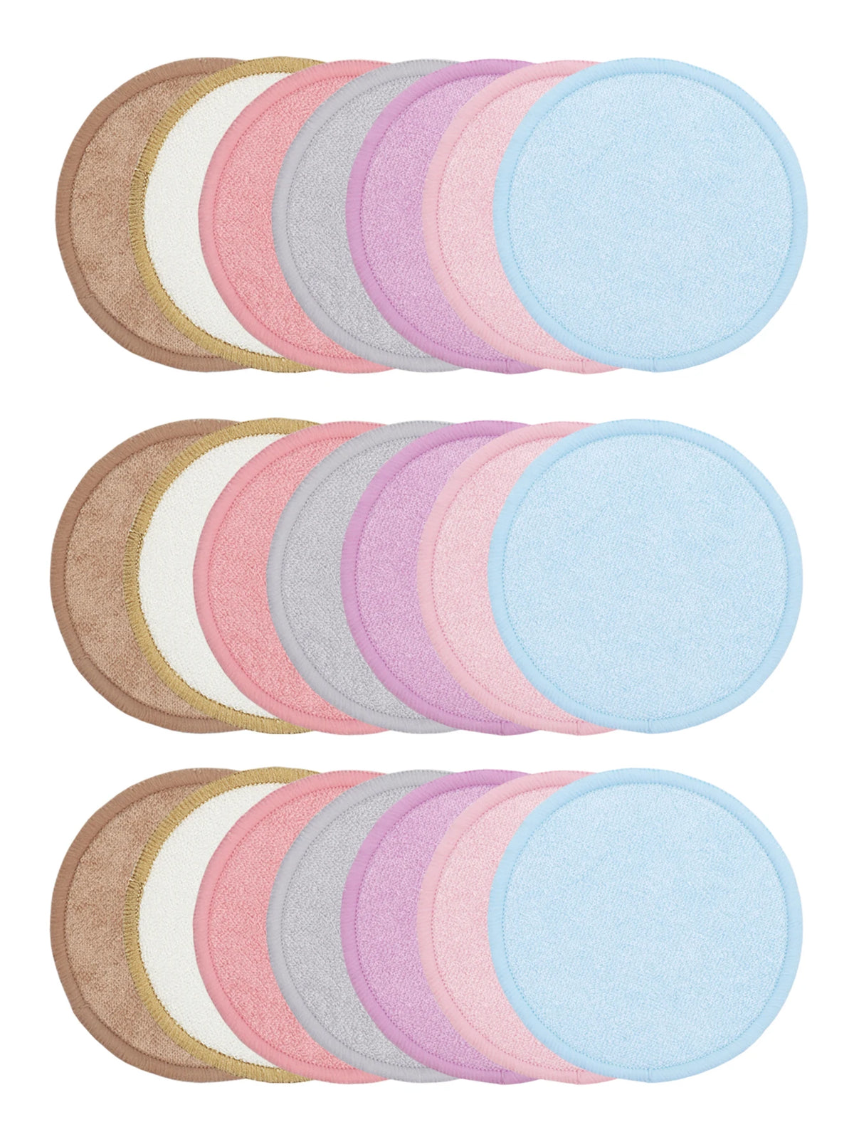 Bamboo Fiber Reusable Makeup Remover Pads Face Cleanser