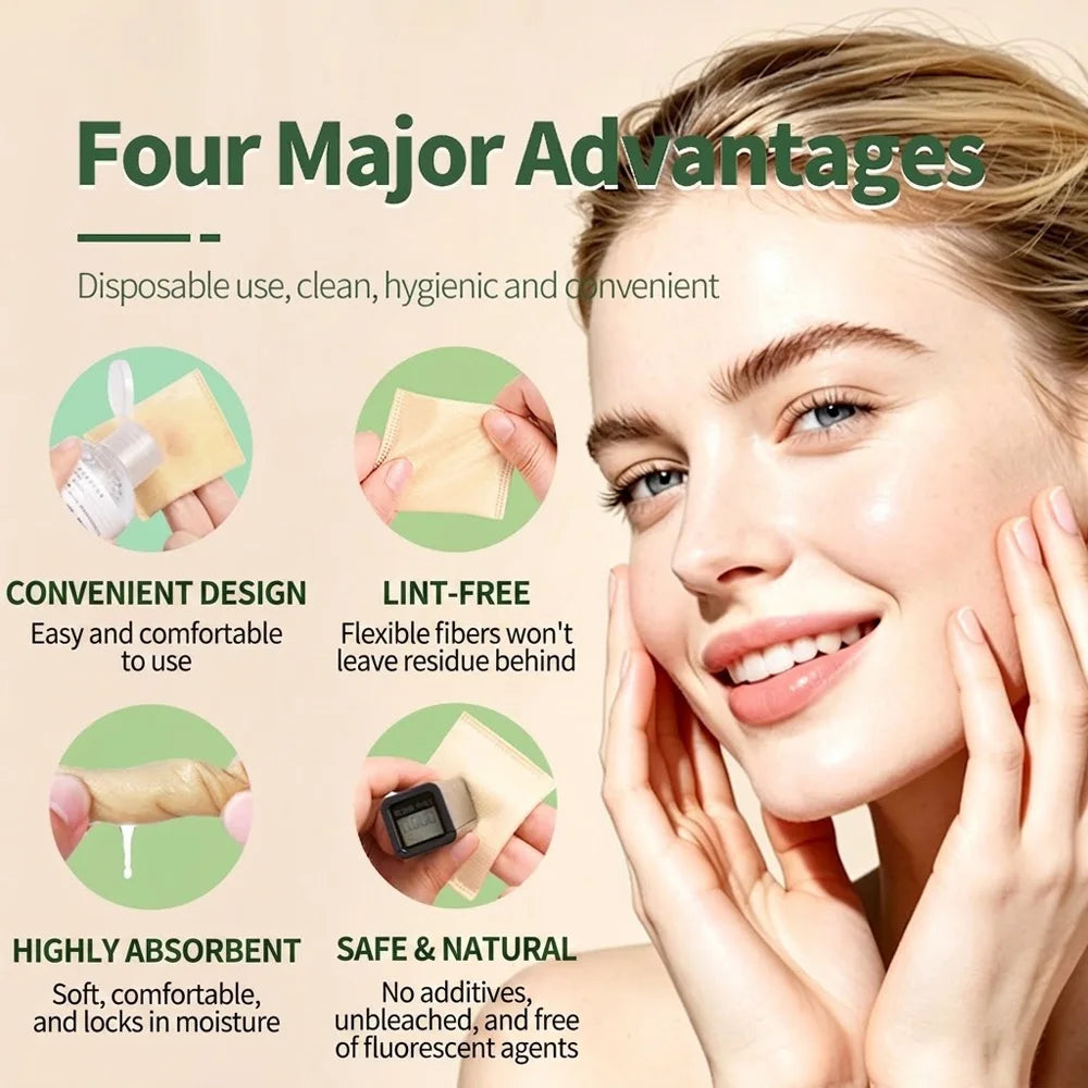 Bamboo Makeup Remover Pads Lint Free