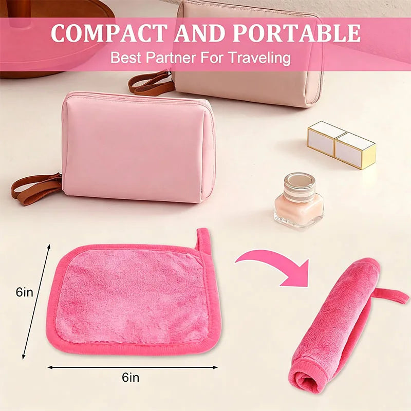 10 Piece Microfiber Face Cleaning Makeup Remover Cloths