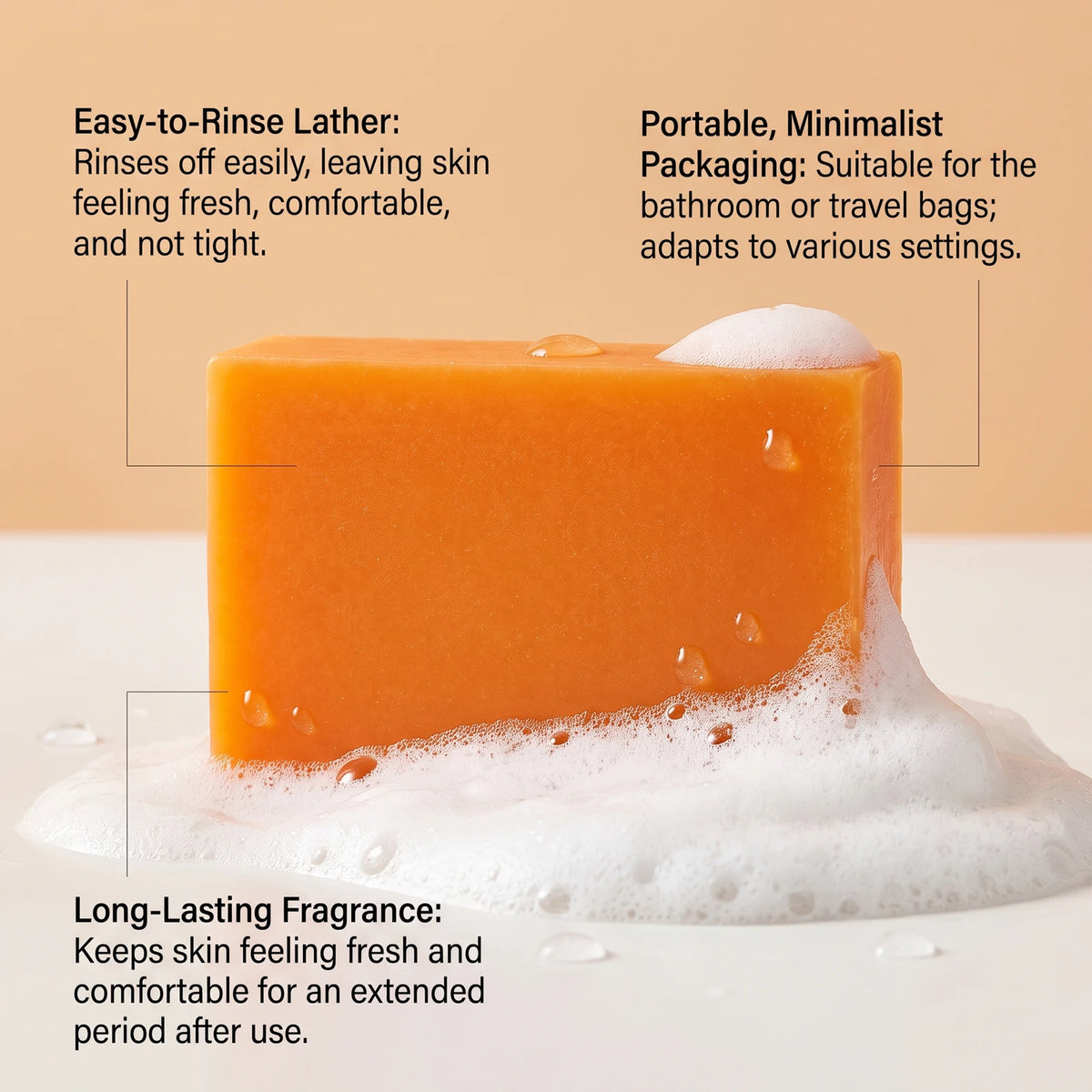 Persimmon Soap Bar Face Body Cleansing Moisturizing