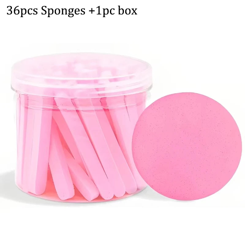 Compressed Face Wash Puff Cleansing Sponge Storage Box