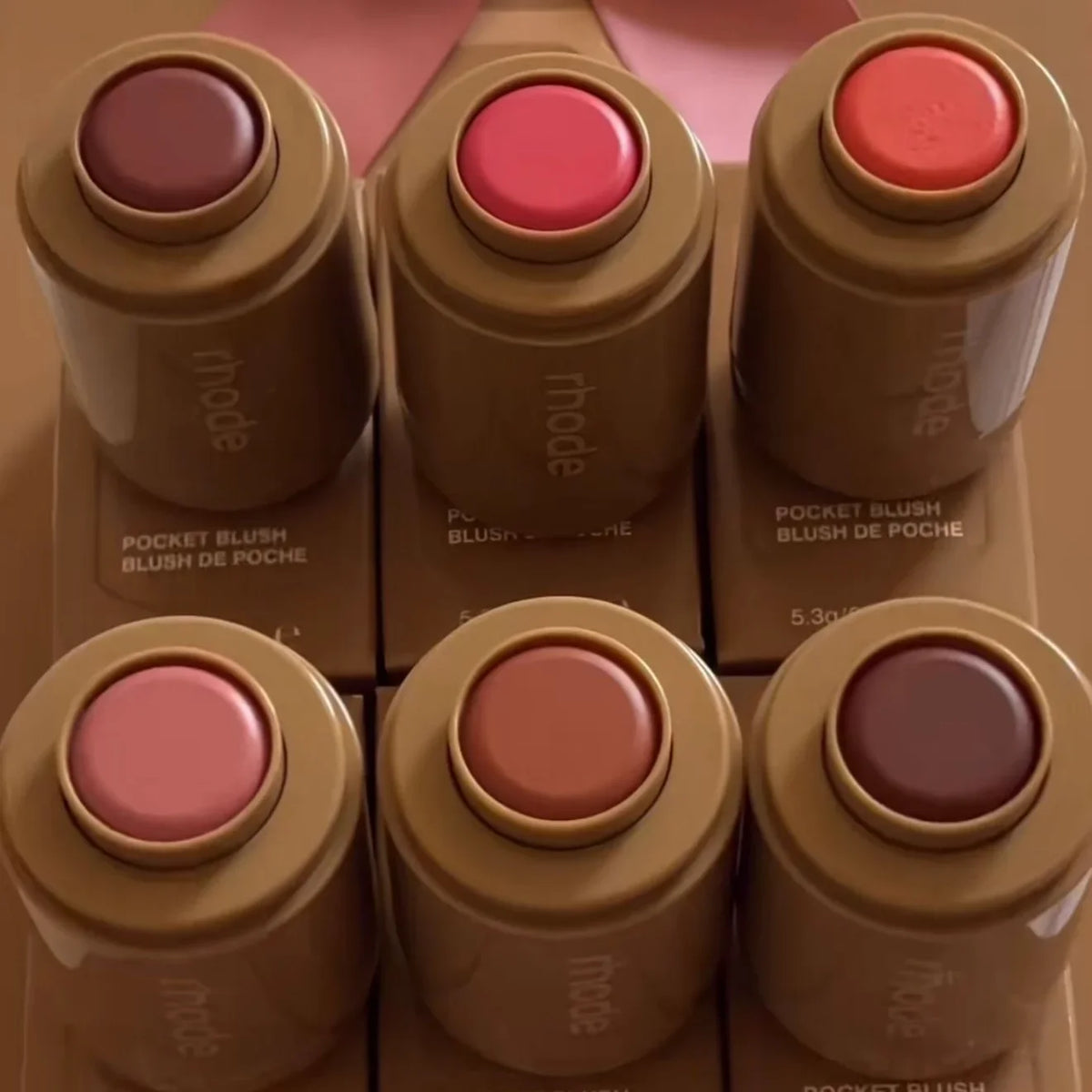 Rhod Pocket Lip Cheek Hydrating Blush Stick Makeup