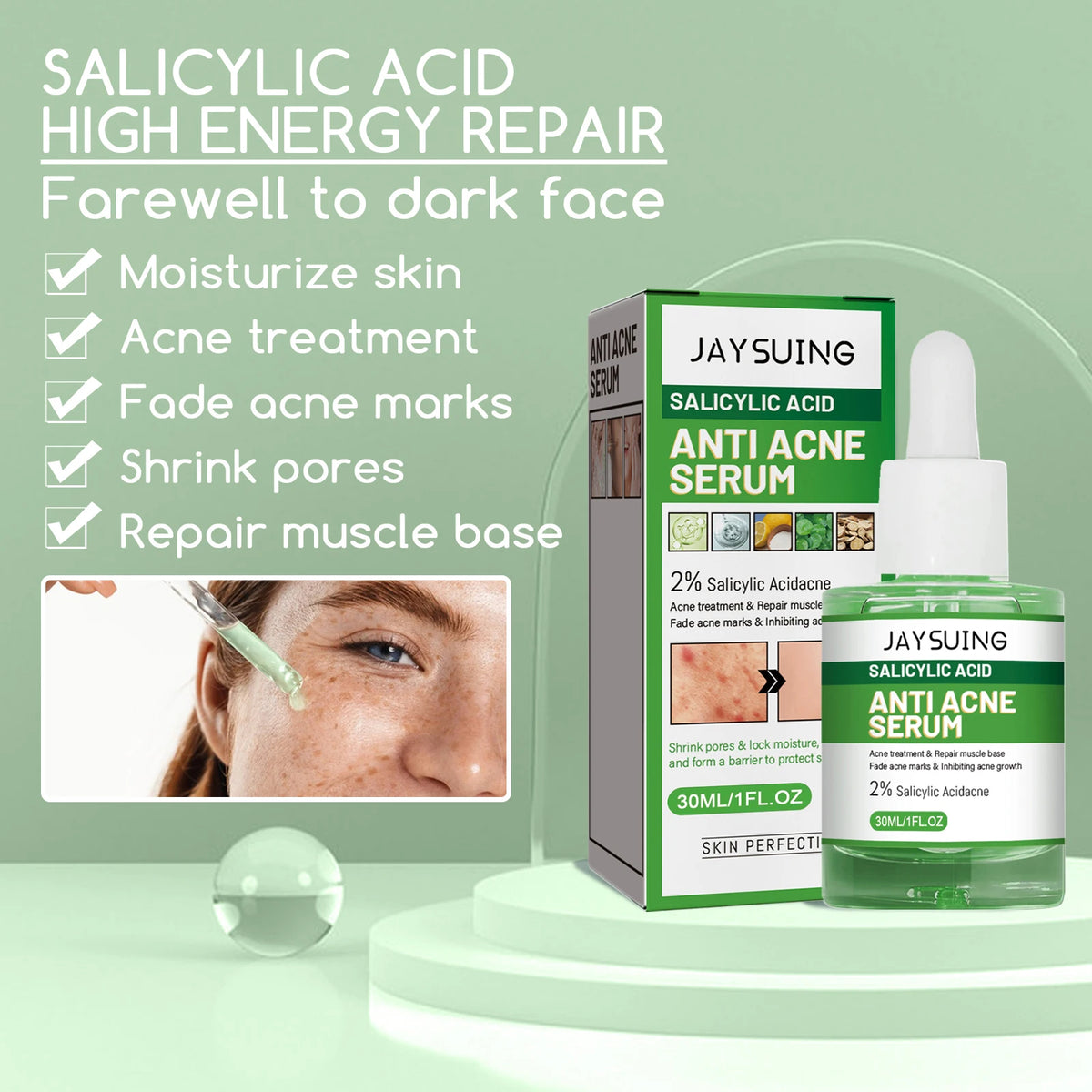 Salicylic Acid Facial Serum Oil Control Pore Care