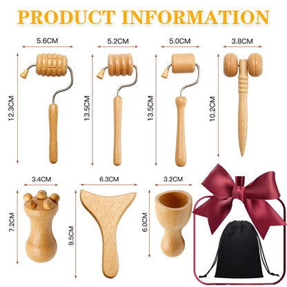 Wood Therapy Face Massager Maderoterapia Gua Sha Tool