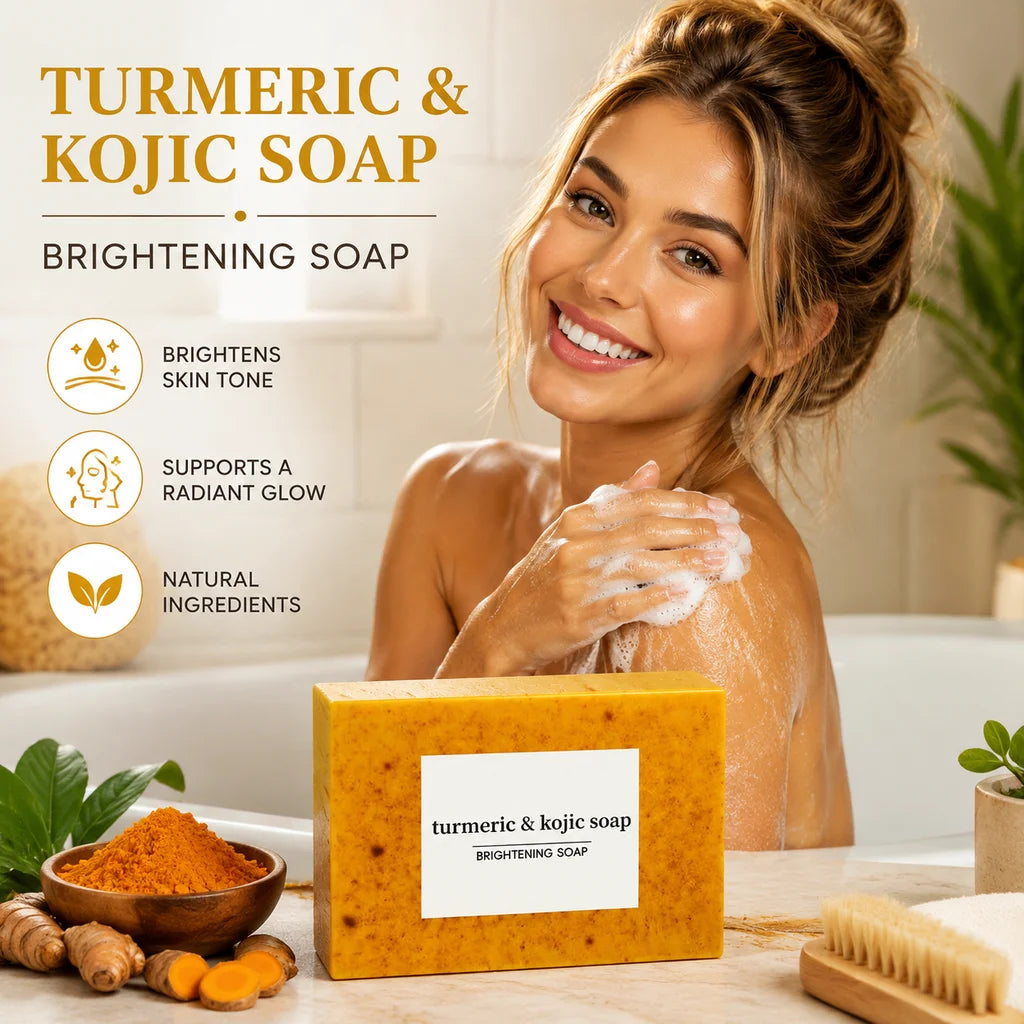 Turmeric Herbal Soap Bar Face Body Cleansing Moisturizing