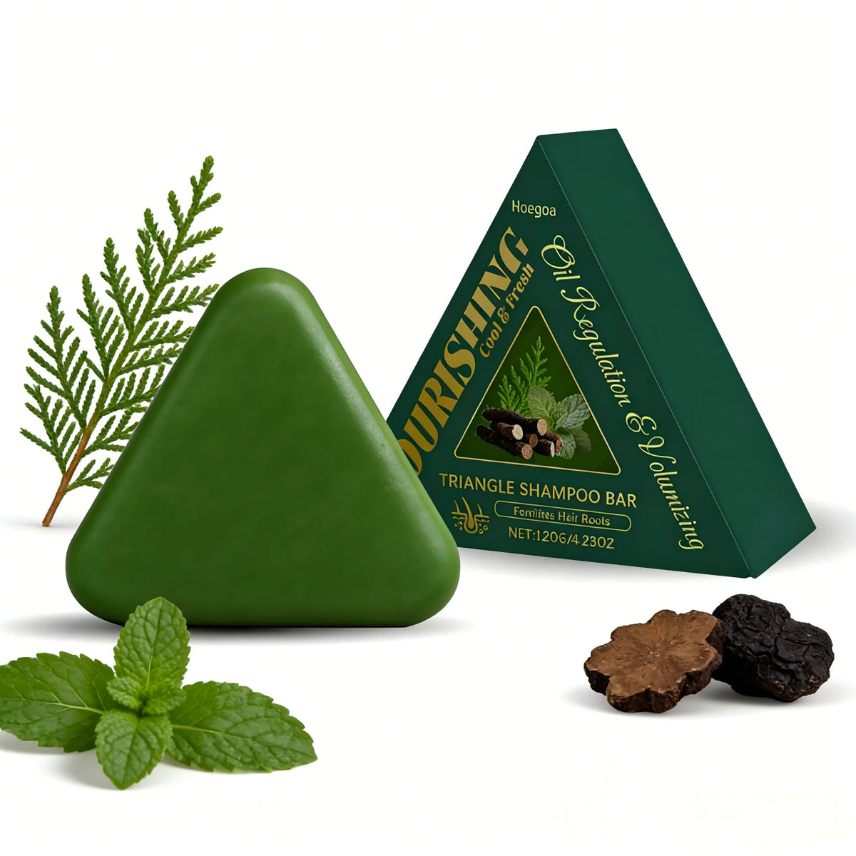 Triangle Polygonum Multiflorum Peppermint Shampoo Bar