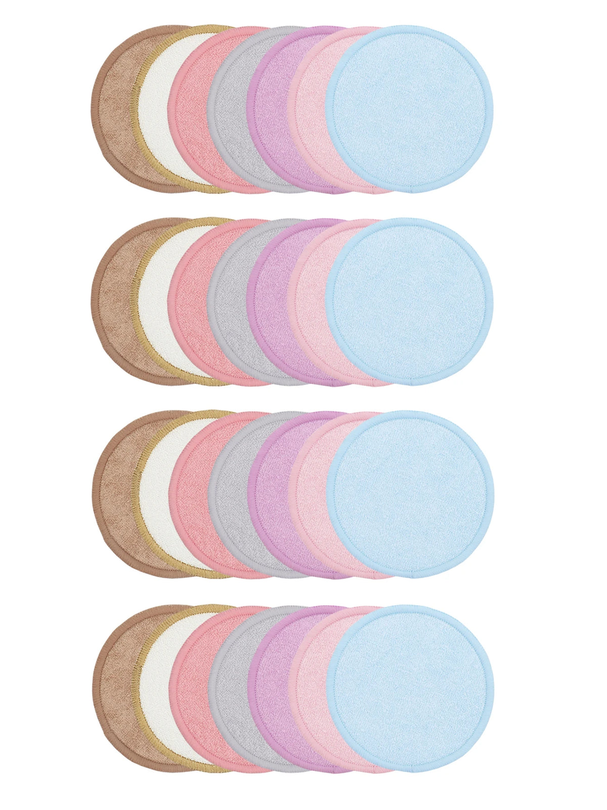 Bamboo Fiber Reusable Makeup Remover Pads Face Cleanser