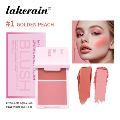 Two In One Cream Powder Blush Korean Makeup