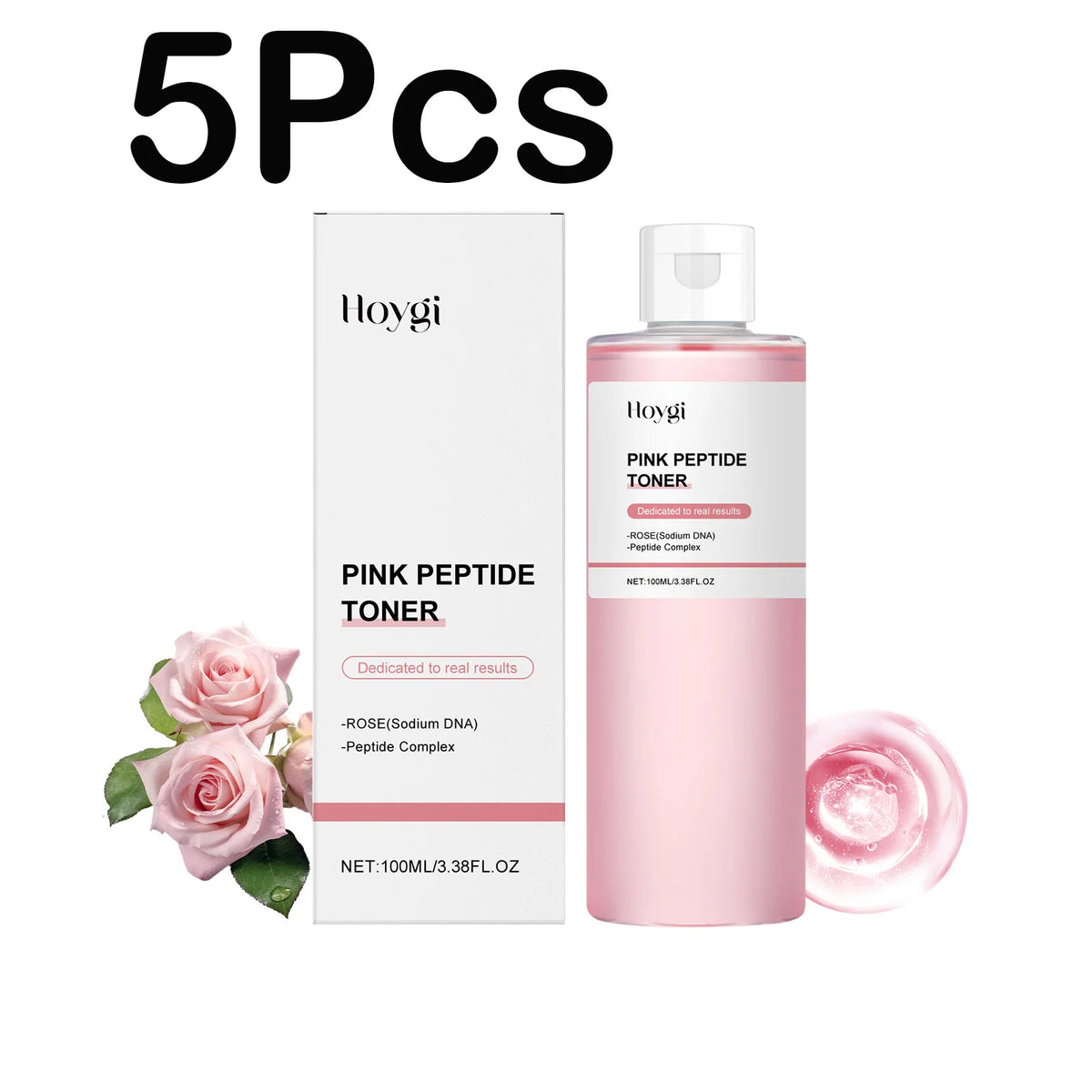Rose Essence Peptide Toner Moisturizing Facial Care