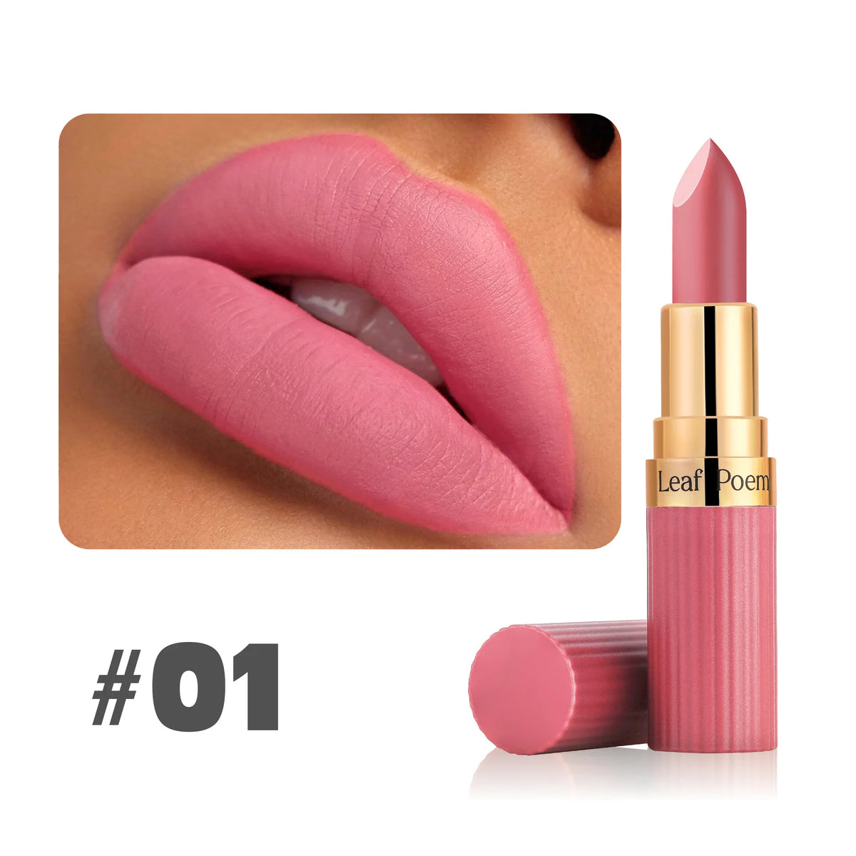 Six Color Matte Velvet Lipstick Nude Coffee Makeup