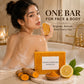 Turmeric Herbal Soap Bar Face Body Cleansing Moisturizing