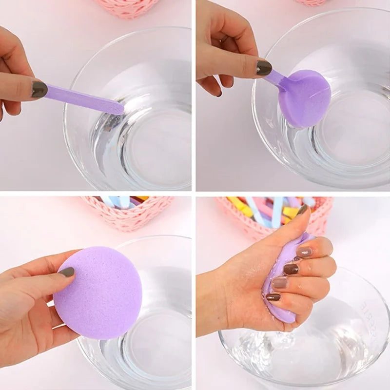 Compressed Face Wash Puff Cleansing Sponge Storage Box