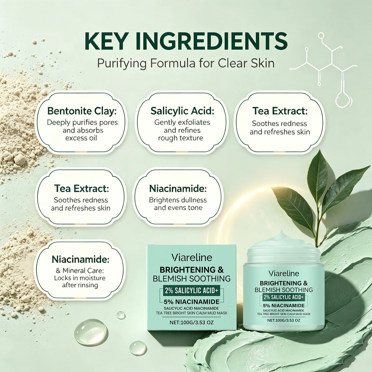 Tea Tree Clay Mask Pore Purifying Oil Control